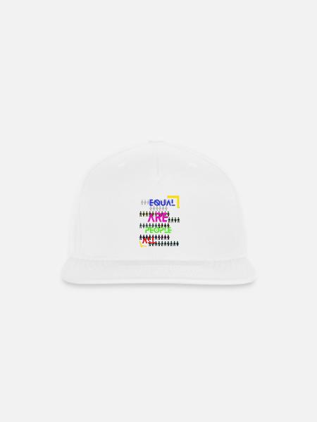 all people are - Snapback Baseball Cap - white