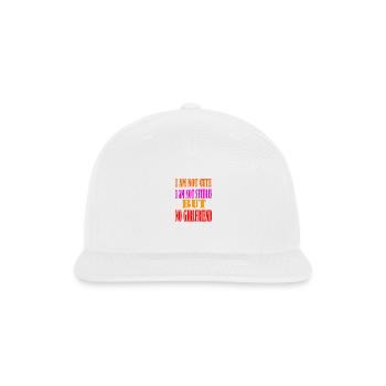 i am not cute - Snapback Baseball Cap - white - Front
