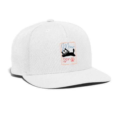 Meow Cat Paw Cute Kitty Lover Design - Snapback Baseball Cap