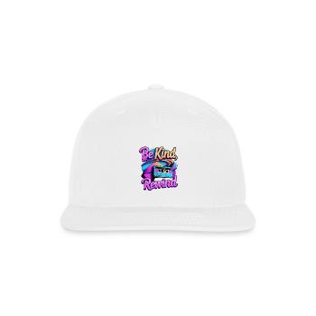 Be Kind Rewind Retro Cassette - Snapback Baseball Cap - white - Front