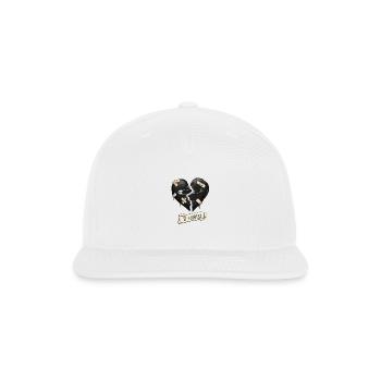 Bandaged Broken Heart It Hurts - Snapback Baseball Cap - white - Front