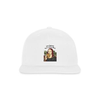 Mona Lisa Burger Cheat Meal - Snapback Baseball Cap - white - Front