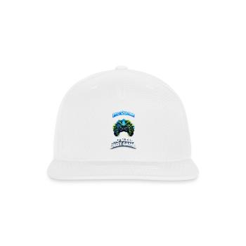 No Sleep Just Game Neon Controller - Snapback Baseball Cap - white - Front