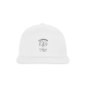 My heart is broken - Snapback Baseball Cap - white - Front