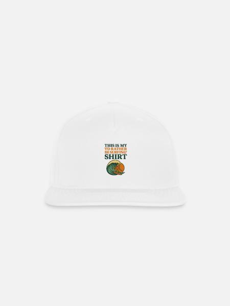 This Is My I’d Rather Be Surfing - Snapback Baseball Cap - white