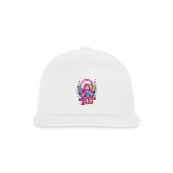Neon Goddess Streamer - Snapback Baseball Cap - white - Front
