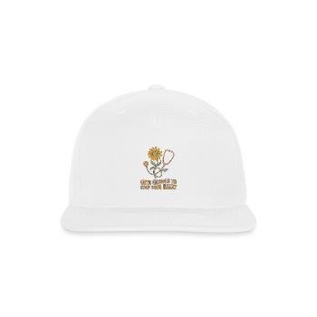 Blooming Heartbeat Stethoscope - Snapback Baseball Cap - white - Front