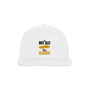 Not Old Classic - Funny Car Lover Driver Gift - Snapback Baseball Cap - white - Front