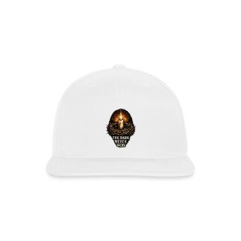 Les ténèbres n’ont jamais gagné Jean 1:5 verset biblique - Casquette de baseball Snapback - blanc - Devant