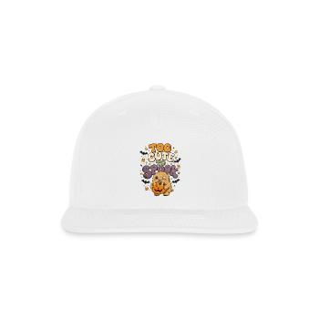 Too Cute To Spook Cute Halloween Monster Retro - Snapback Baseball Cap - white - Front