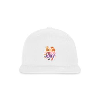 positive Vibes Only Retro - Snapback Baseball Cap - white - Front