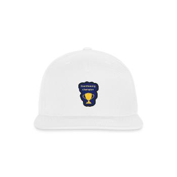 Overthinking Champion Trophy - Snapback Baseball Cap - white - Front