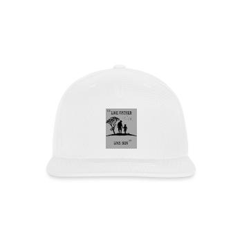 Like Father Like Son Silhouette - Snapback Baseball Cap - white - Front
