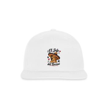 El Jefe del Barrio Dog - Snapback Baseball Cap - white - Front