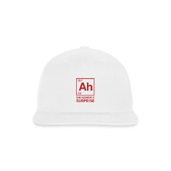AH !!  The element of surprise, PROJECT HAIL MARY  - Snapback Baseball Cap - white - Front