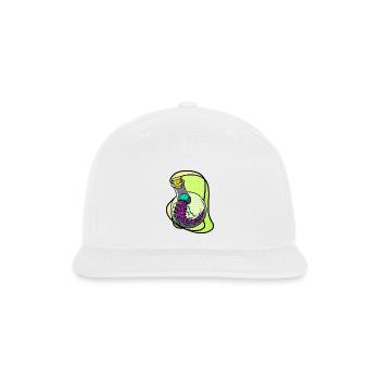 Neon Brain Bottle - Snapback Baseball Cap - white - Front