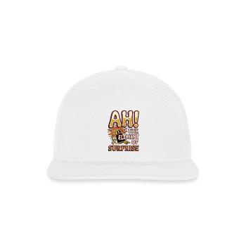 Ah!The Element of Surprise Funny Science Chemistry - Snapback Baseball Cap - white - Front