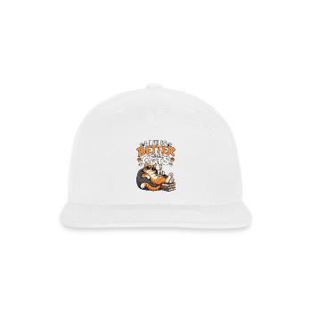 Life Is Better With Cats – Cute Funny Cat Lover - Snapback Baseball Cap - white - Front