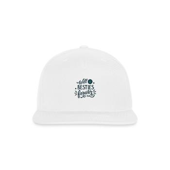 Will be Besties Forever - Snapback Baseball Cap - white - Front