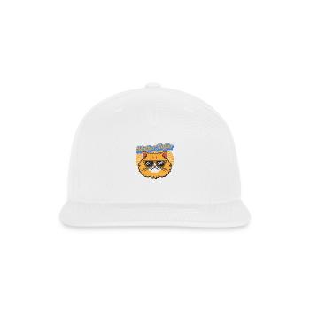 Motherfluffer Grumpy Cat Blue - Snapback Baseball Cap - white - Front
