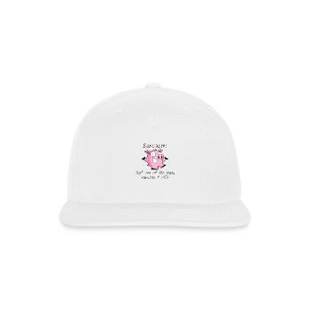 Sarcasm Service - Snapback Baseball Cap - white - Front