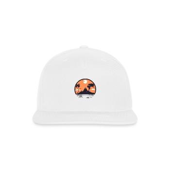 TRAVEL - Snapback Baseball Cap - white - Front