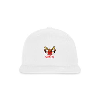Elbows Up - Canada Hockey Moose - Snapback Baseball Cap - white - Front
