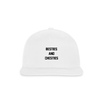 Besties and Chesties - Snapback Baseball Cap - white - Front