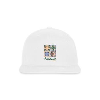 Andalusian Tiles 3 - Snapback Baseball Cap - white - Front