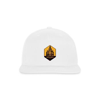Dresden Baroque Skyline - Snapback Baseball Cap - white - Front