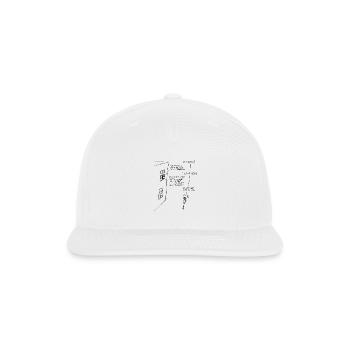 xkcd - Snapback Baseball Cap - white - Front