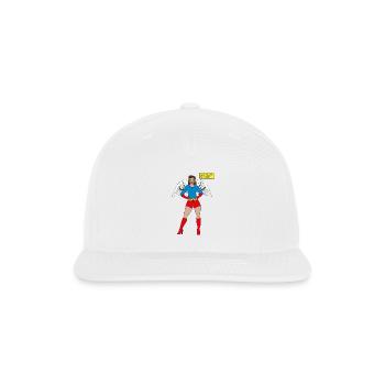 Why strive to be normal - Snapback Baseball Cap - white - Front