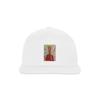 christmas angel of anticipation and happiness - Snapback Baseball Cap - white - Front