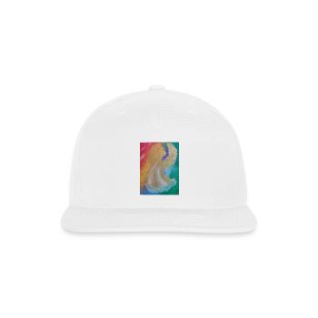 guardian angel power angel and rainbow angel - Snapback Baseball Cap - white - Front
