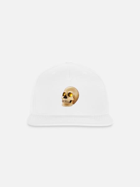 Wisecracking Bonehead - Snapback Baseball Cap - white