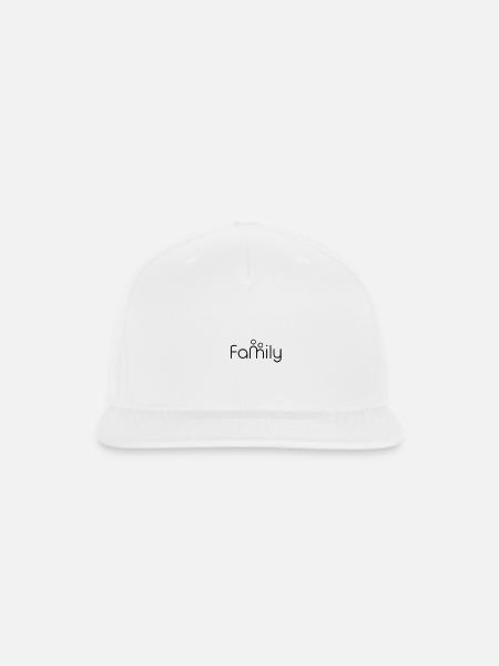 family - Snapback Baseball Cap - white