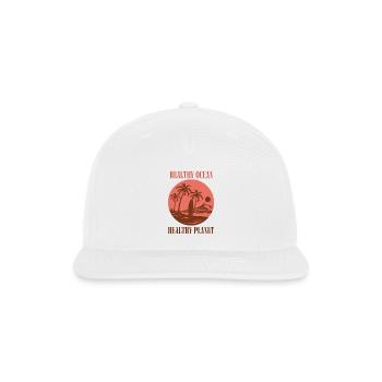 Marine Conservation - Snapback Baseball Cap - white - Front