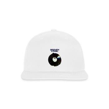 Broken Vinyl - Snapback Baseball Cap - white - Front