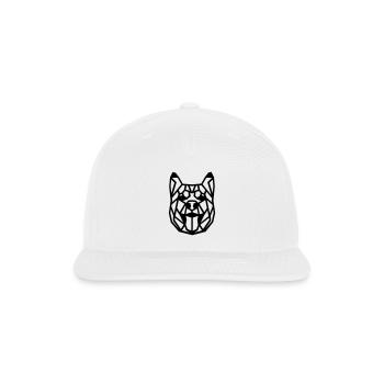 Husky Geo-Howl: Bold Designs for Winter Warriors - Snapback Baseball Cap - white - Front
