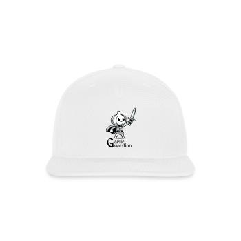 Garlic Guardian - Snapback Baseball Cap - white - Front
