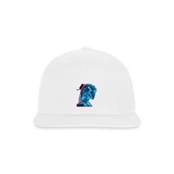 female robot - Snapback Baseball Cap - white - Front