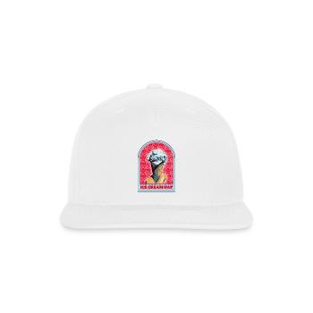 Ice Cream Day – Pop Art Cone - Snapback Baseball Cap - white - Front