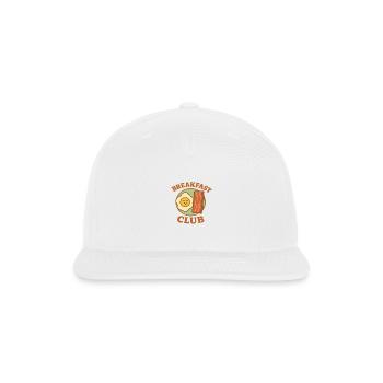Breakfast Club Egg & Bacon Smile - Snapback Baseball Cap - white - Front