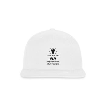 Bright Idea Glyph - Snapback Baseball Cap - white - Front