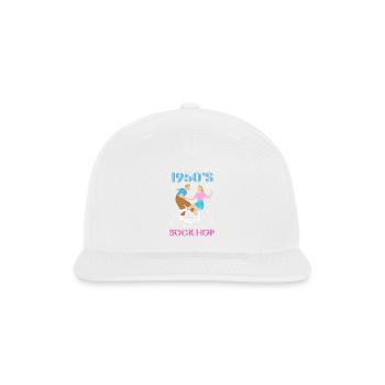 Sock Hop 1950s Dance Party - Snapback Baseball Cap - white - Front