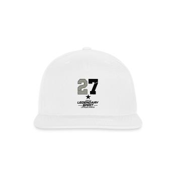 27 Legendary Spirit - Snapback Baseball Cap - white - Front