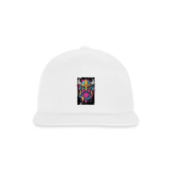 Viking Graffiti Warhelm - Snapback Baseball Cap - white - Front