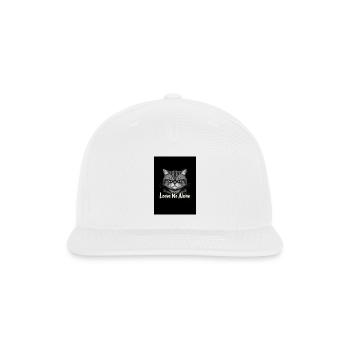 Leave Me Alone T-Shirt – Bold & Comfy Tee - Snapback Baseball Cap - white - Front
