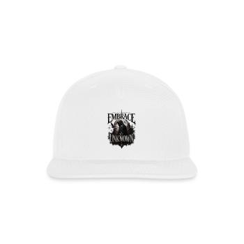 Embrace the Unknown: In Shadows - Snapback Baseball Cap - white - Front
