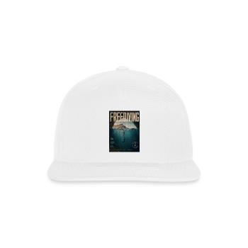 Freediving Depths Ocean Poster - Snapback Baseball Cap - white - Front
